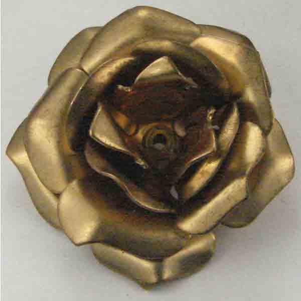 Brass Rose 32x18 Stamped 3D