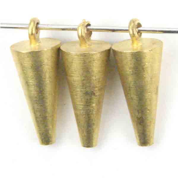 Brass Solid 13x6MM Solid Inverted Cone