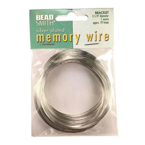 Bright Silver 2.25 Inch Memory Wire