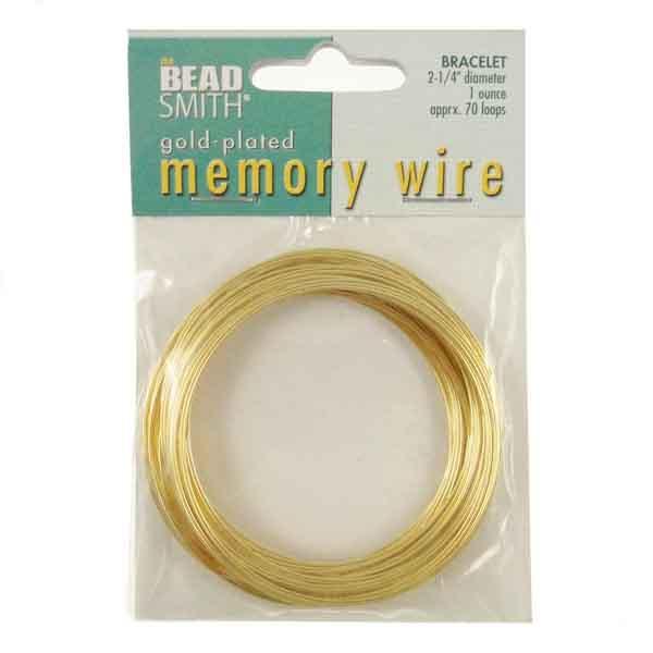 Brite Gold 2.25 Inch Memory Wire