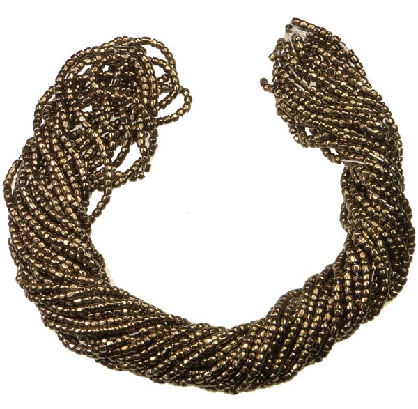 Bronze 12/0 3 Cut Seed Bead