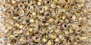 Bronze Lined Crystal AB 8/0 Seed Bead