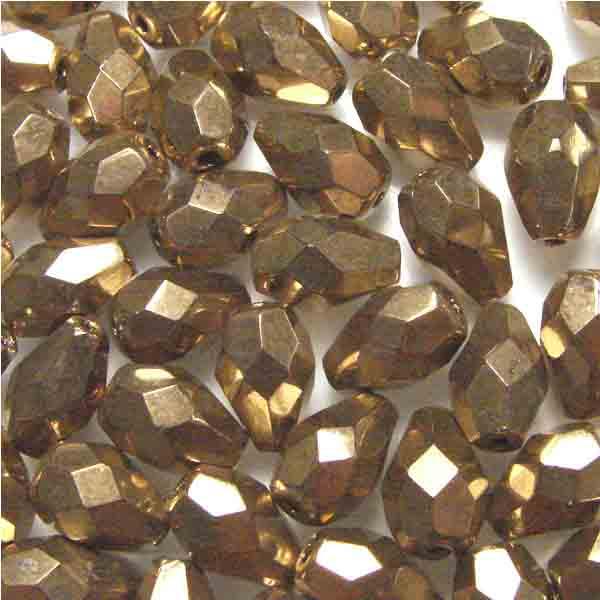 Bronze Tear 10X7MM Faceted