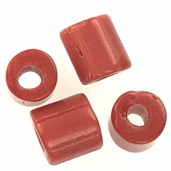 Brown 6-7MM Cylinder Tile Bead