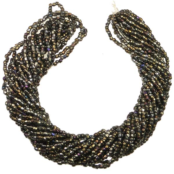 Brown Iris 12/0 3 Cut Seed Bead