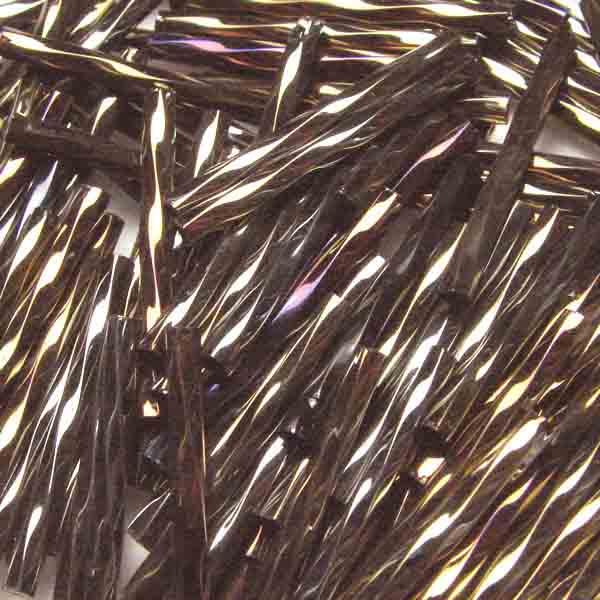 Brown Iris 25MM Twisted Bugle