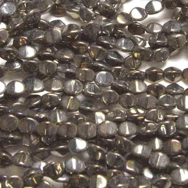 Brown Iris 5MM Pinched Oval