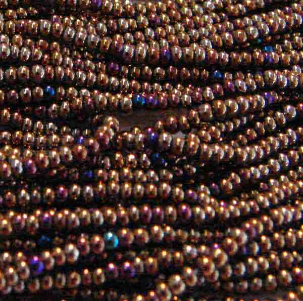 Brown Iris Seed Bead 14/0
