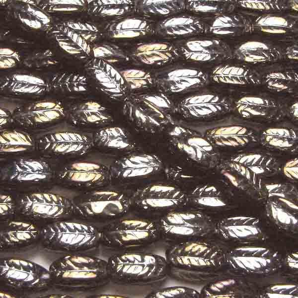 Brown Iris Vein Textured 4 sided 7X5MM Oval