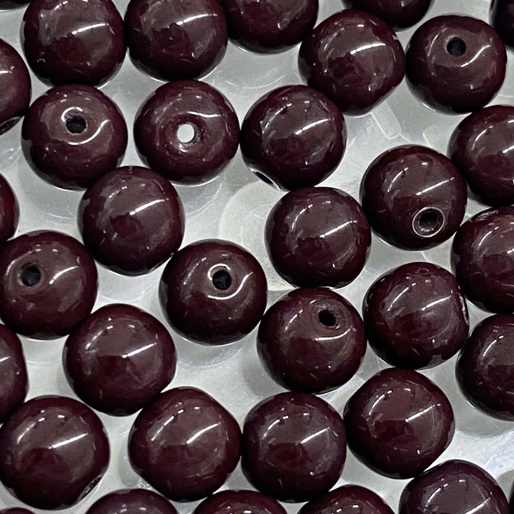 Burgandy 6MM Druk Ball