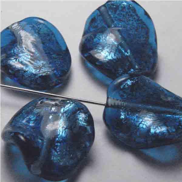 Capri with Silver 16X4MM Linsin Bead