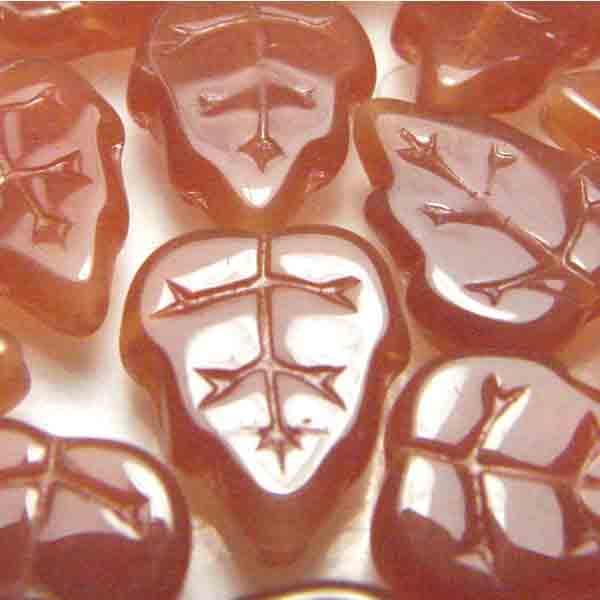 Carnelian Opal 12x10MM Veined Leaf