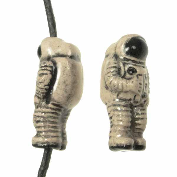 Ceramic Astronaut Bead 17x8MM