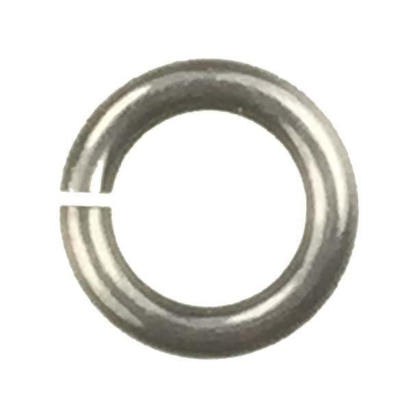 Charcoal 18 gauge 6.5MM OD Open Anodized Aluminum Jump Ring
