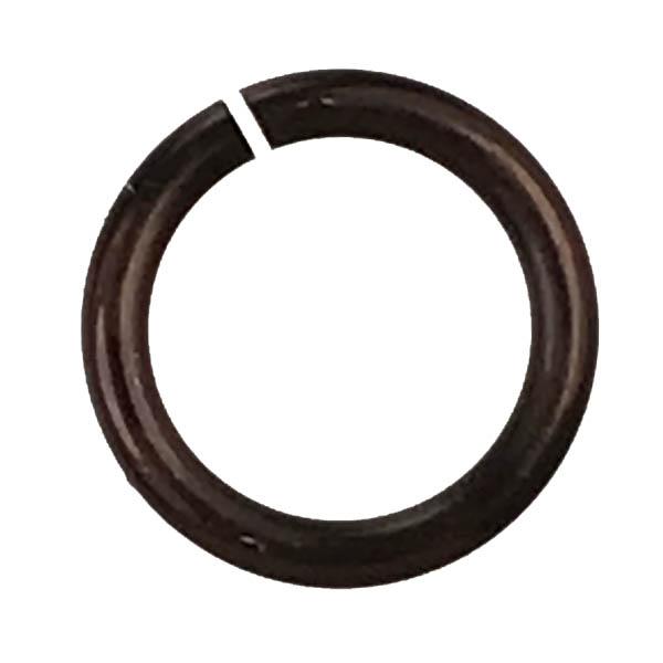 Chocolate 18 gauge 9MM OD Open Anodized Aluminum Jump Ring