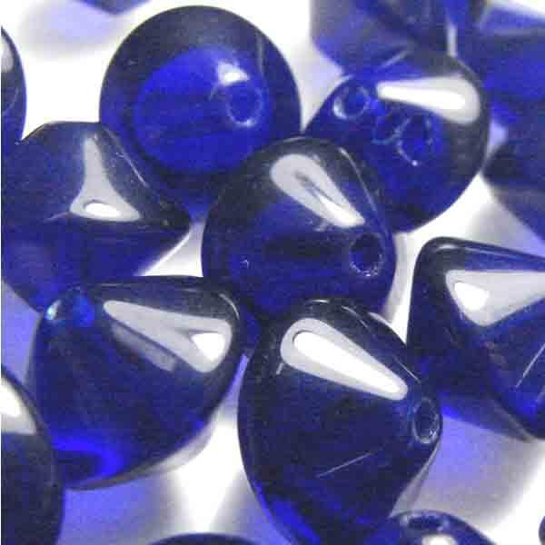 Cobalt 10X12MM Smooth Bicone