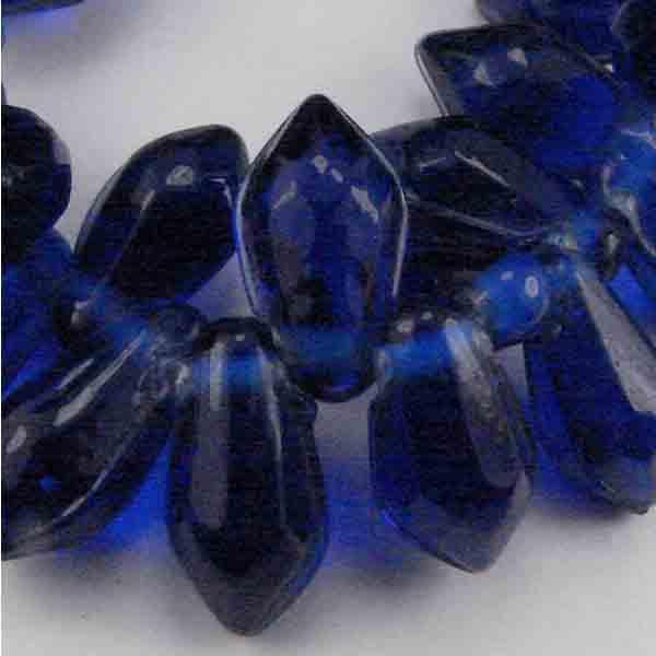 Cobalt 12x6MM Faceted Tear Drop