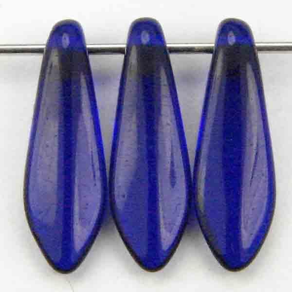 Cobalt 16x5MM Dagger Pendant