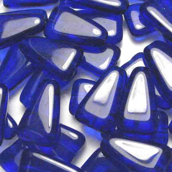 Cobalt 16x10MM Triangle Bead