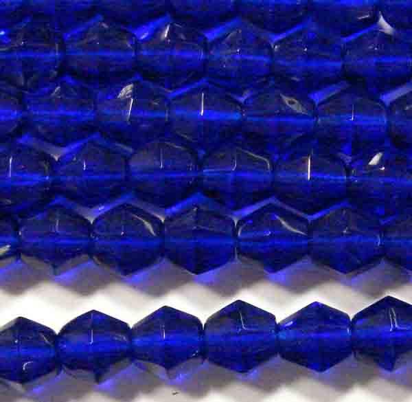 Cobalt 5MM Fire Polish Bicone