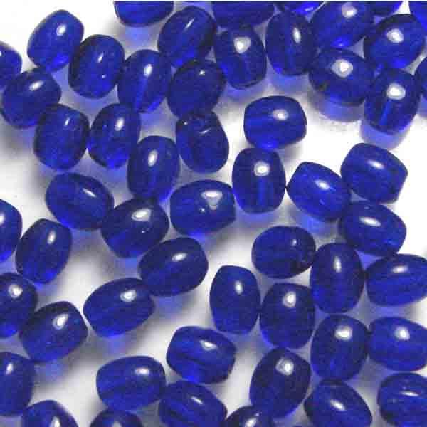 Cobalt 5x4MM Smooth Oval