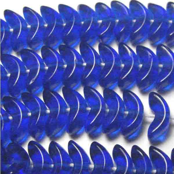 Cobalt 8x4MM Crescent Wing