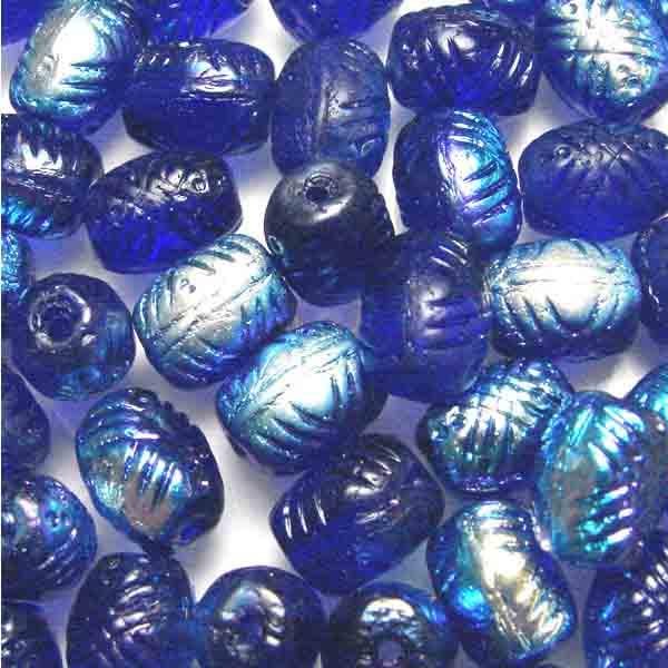 Cobalt AB 9x7MM Textured Oval Barrel