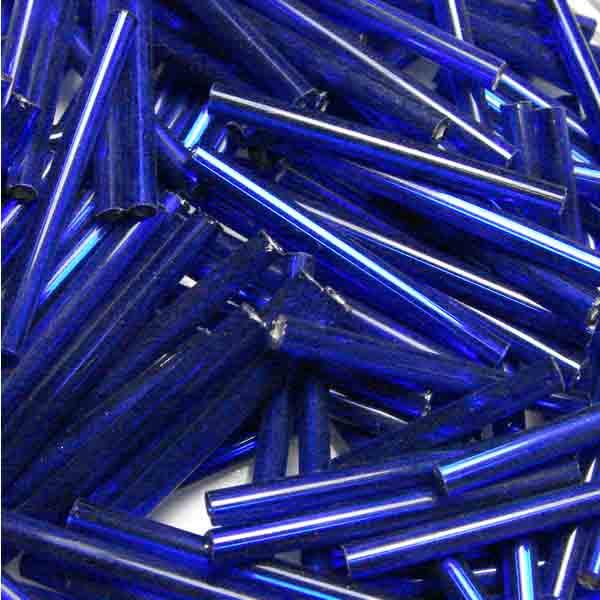 Cobalt Silver Lined 25MM Bugle