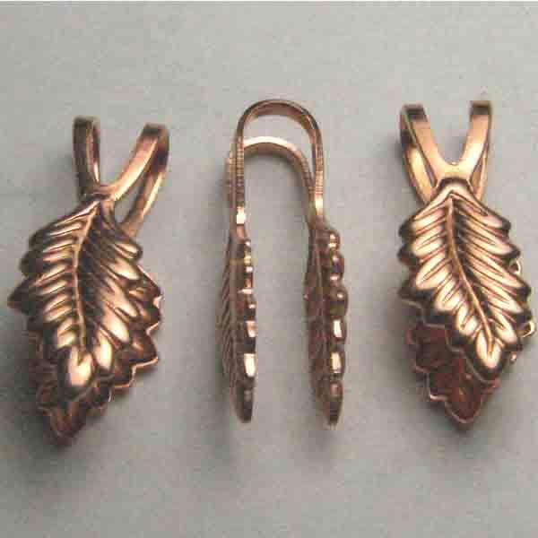 Copper-Brass 18x6MM 2 Stem Leaf Bail