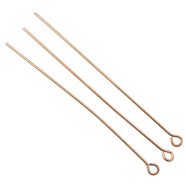 Copper 2 Inch 22 gauge Eyepin