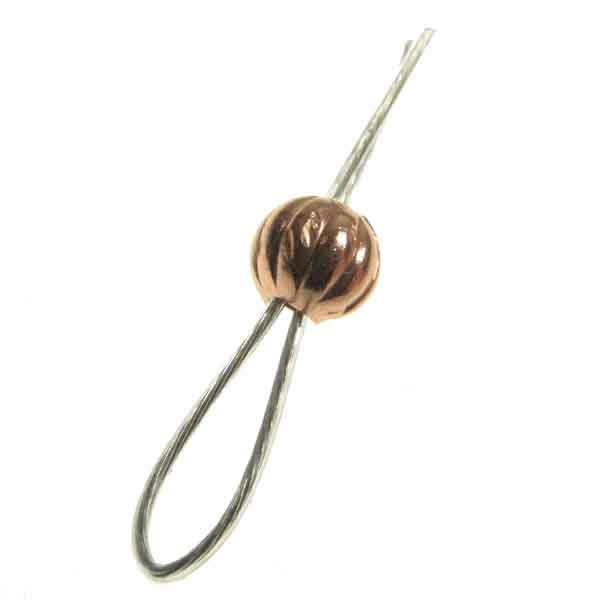 Copper Plate 4MM Ribbed Crimp Cover