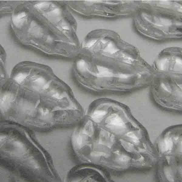 Crystal 12x10MM Veined Leaf