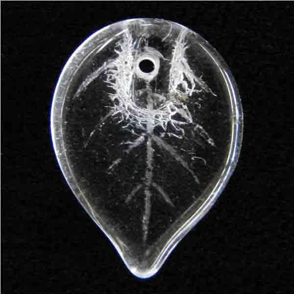 Crystal 18X13MM Veined Leaf