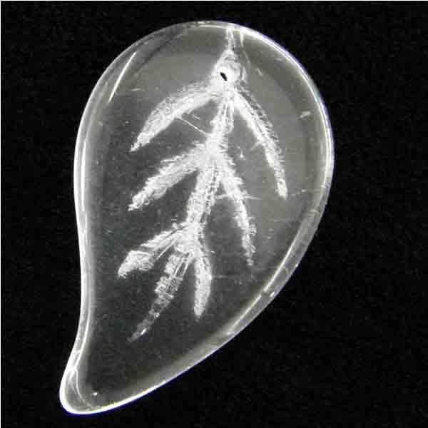 Crystal 25X15 Leaf Front to Back Hole