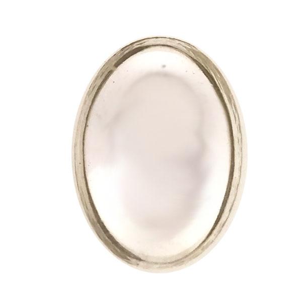 Crystal 25x18MM Foiled Back Cabochon