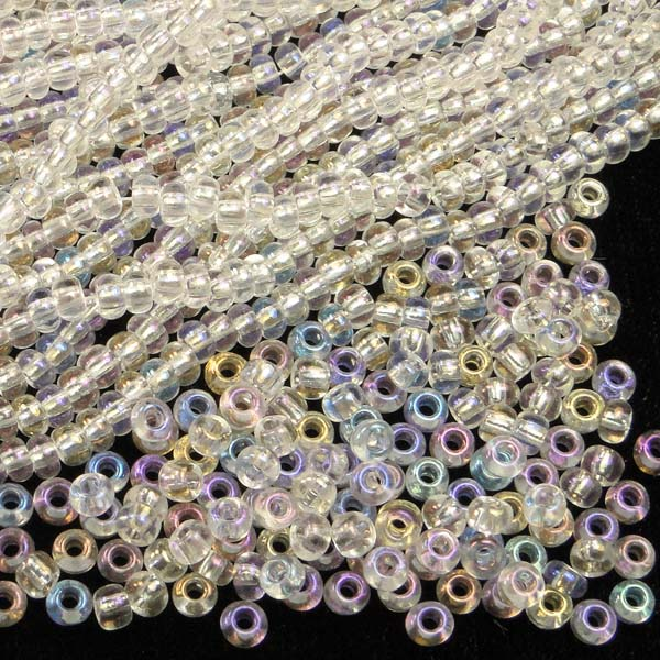 Crystal AB 8/0 Seed Bead