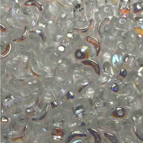 Crystal AB 8x4MM Crescent Wing