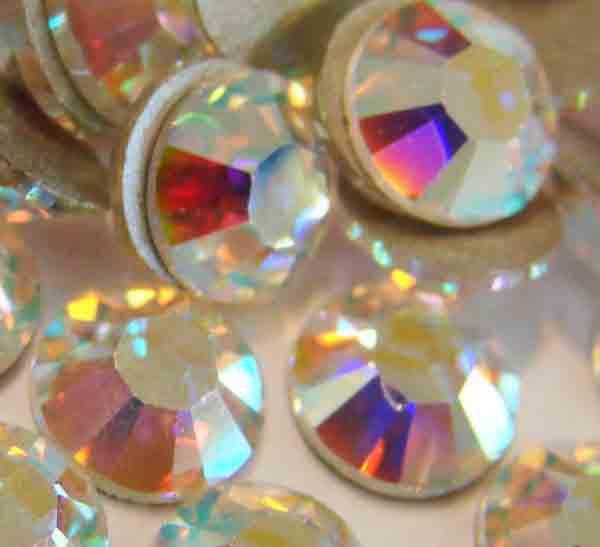 Crystal AB SS 30 (6MM) Flatback Swarovski Rhinestone