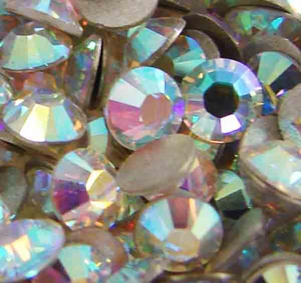 Crystal AB SS 7 (2MM) Flatback Swarovski Rhinestone Art. 2058