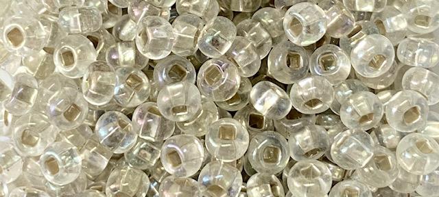 Crystal AB Silver Lined 6/0 Seed Bead