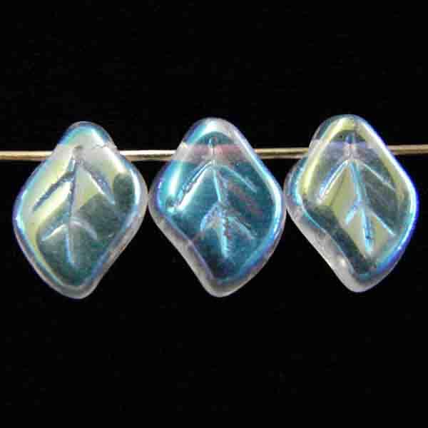 Crystal Ab 12X8MM Leaf
