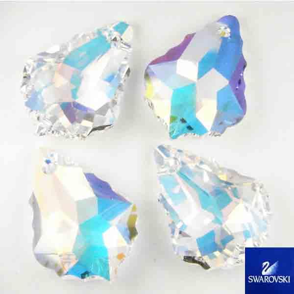 Crystal Ab 16X11MM Scalloped Edge Flatback