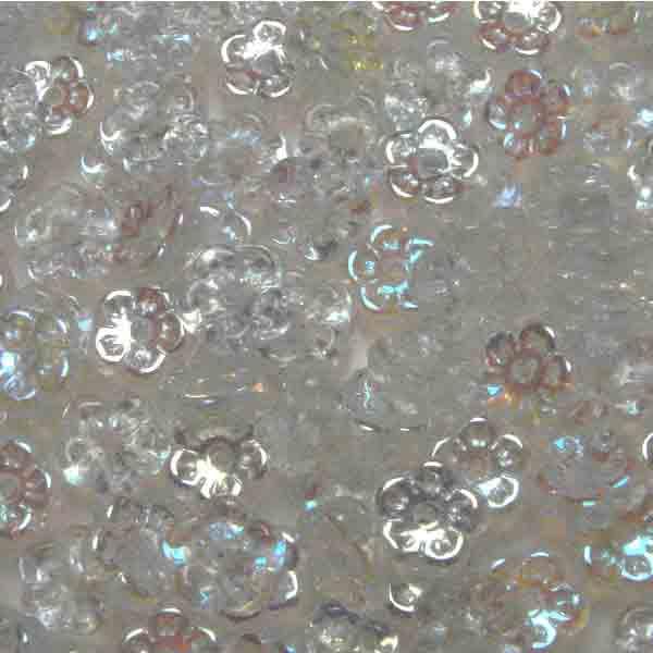 Crystal Ab 6X2MM Flower Blossom Rondelle