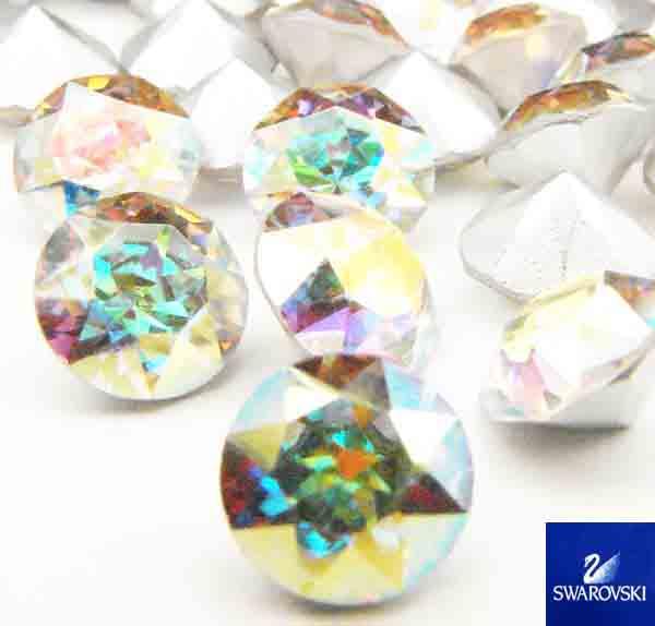 Crystal Ab SS 30 (6MM) Pointback Swarovski Rhinestone