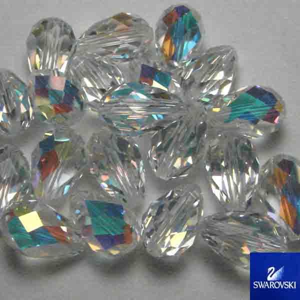 Crystal Ab Tear 12X8 Machine Cut