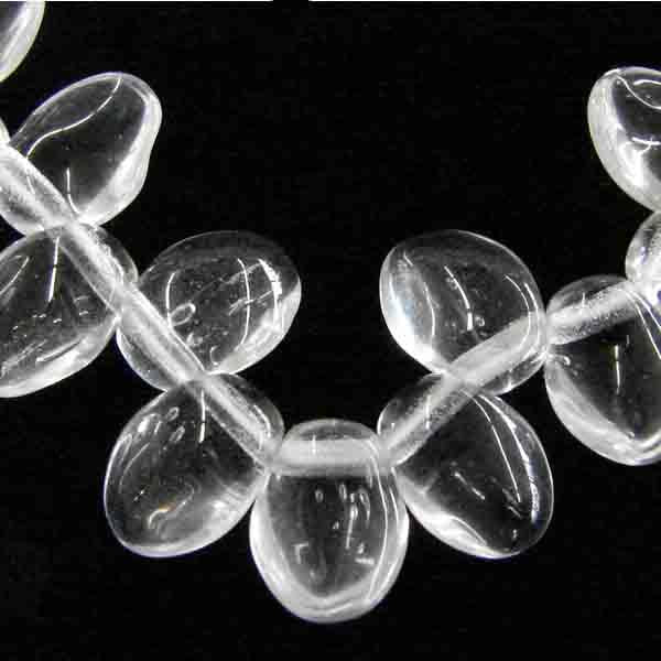 Crystal Curved Petal Dagger 8.5X6.5MM