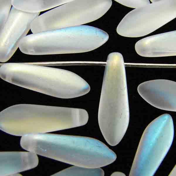 Crystal Matte AB 16x5MM Dagger