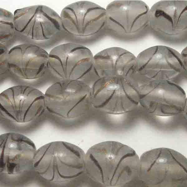 Crystal Oval with Feathering 14X11MM Oval Large Hole