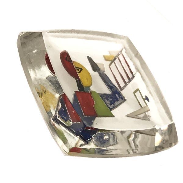 Crystal Square 23MM Picasso Scene