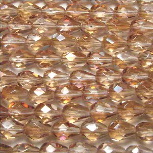 Crystal With Celsian 8X6MM Fire Polish Tear